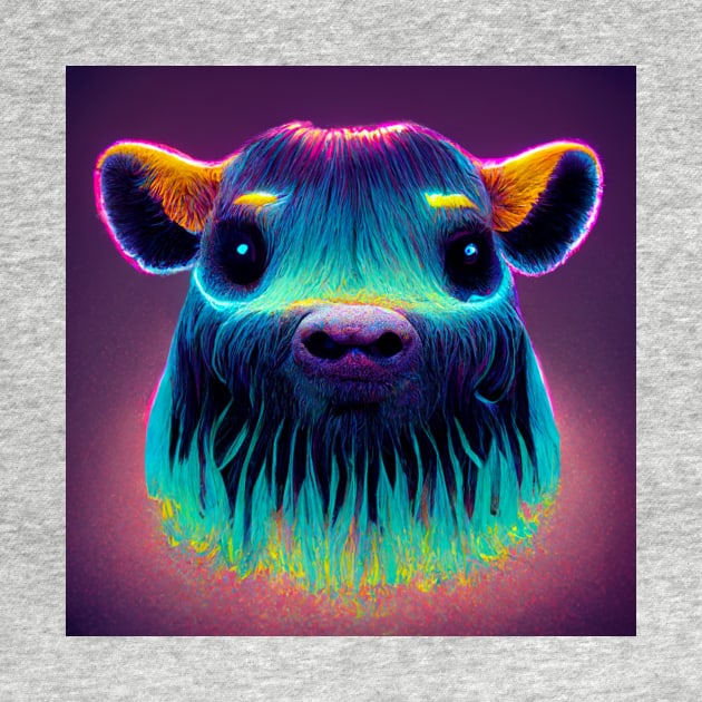 Psychedelic Cow by RichieDuprey